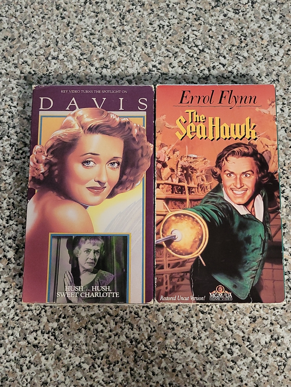 Hush Hush Sweet Charlotte & The Sea Hawk VHS Tapes